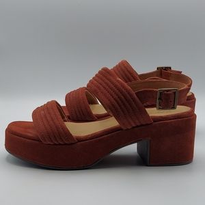 Seychelles Customs Suede Platform Heels Size 7.5